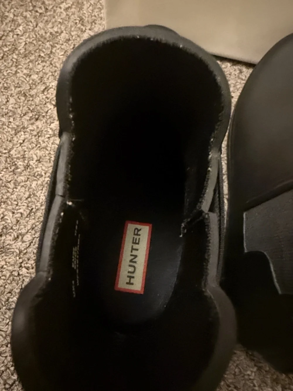 hunter Black Chelsea Rain Boots - Picture 3 of 7